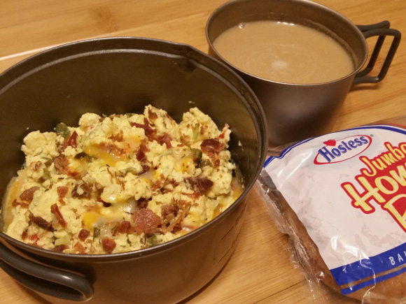 Bacon & Egg Scramble - Lightweight Backpacking Recipe