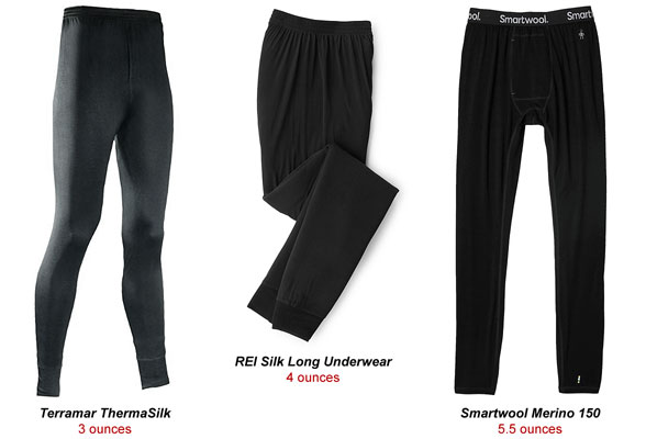 Ultralight Backpacking Base Layer Bottoms