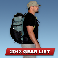 My 2013 Ultralight Backpacking Gear List (10.5 lb Base Weight)