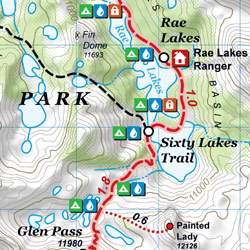 John Muir Trail Mileage Chart