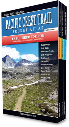 Pacific Crest Trail Pocket Atlas: Complete 3 Book Set