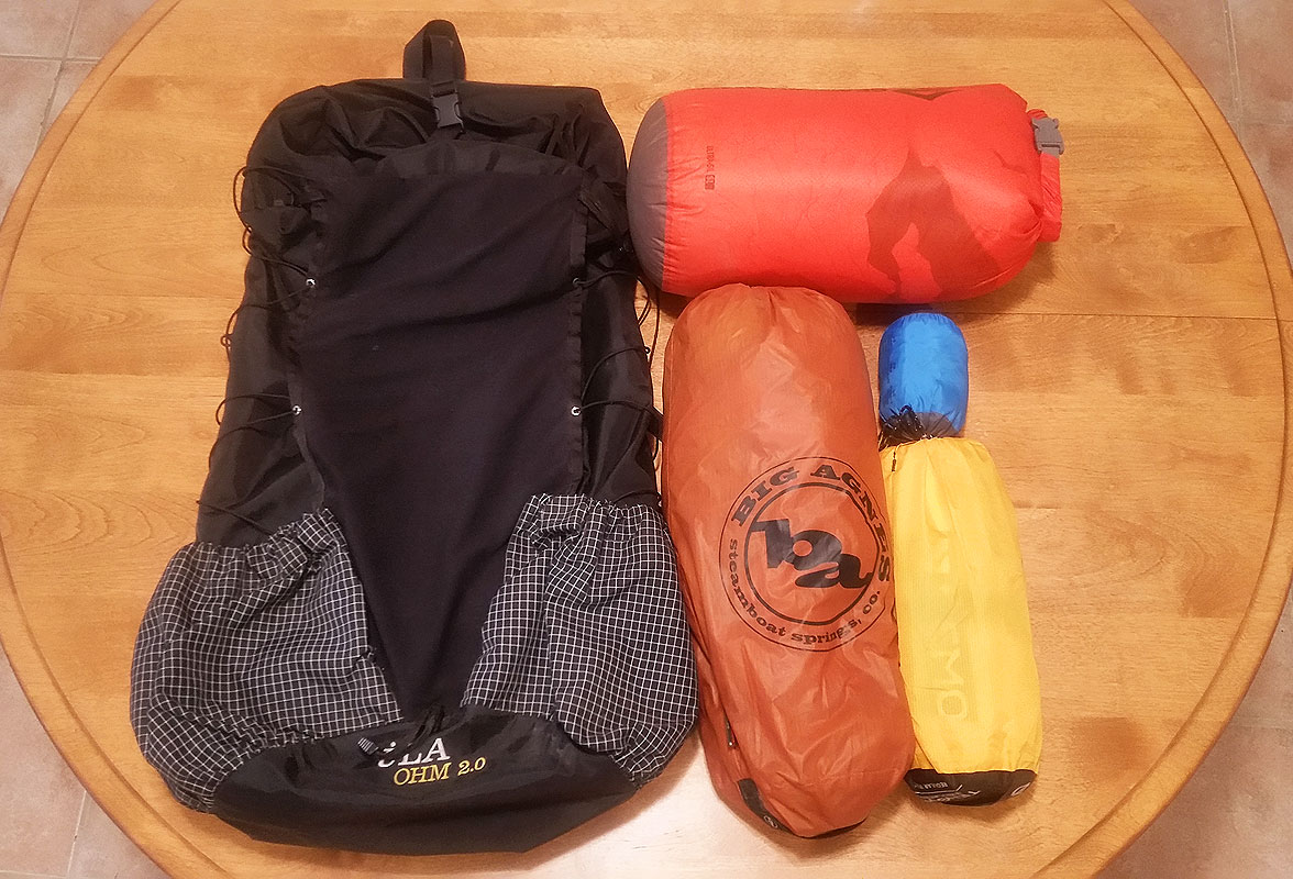 Erik the Black's Backpacking Gear List - Big Three