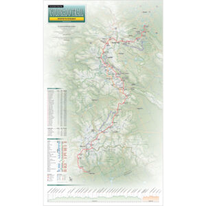 The Colorado Trail Map - 14 x 24 inch Laminated
