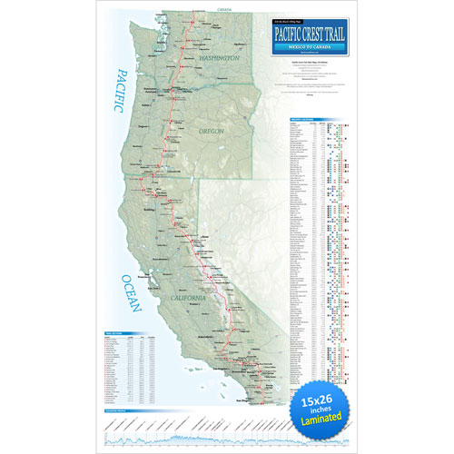 Erik the Black's Pacific Crest Trail Map: Laminated Erik the Black's Pacific Crest Trail Map: Laminated