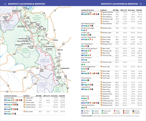 John Muir Trail Resupply Locations