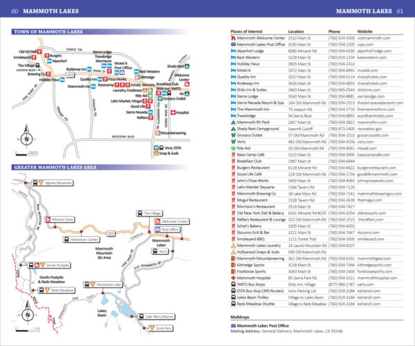 John Muir Trail Town Maps