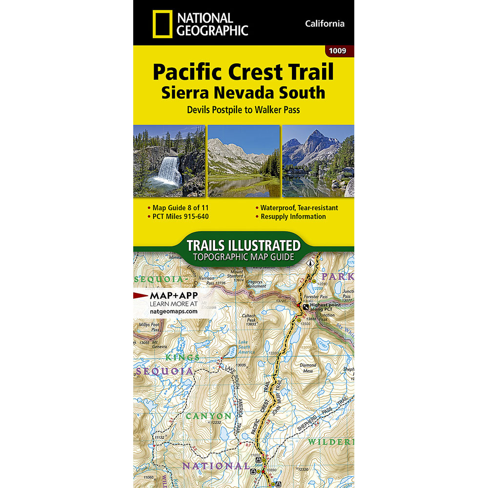 Nat Geo PCT Map 1009: Sierra Nevada South Nat Geo PCT Map 1009: Sierra Nevada South