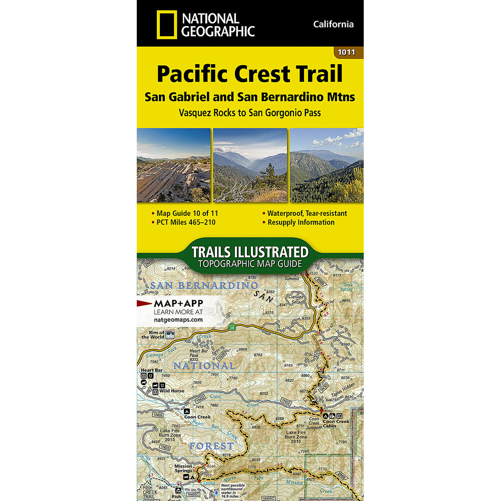 Nat Geo PCT Map 1011: San Gabriel & San Bernardino Mtns Nat Geo PCT Map 1011: San Gabriel & San Bernardino Mtns