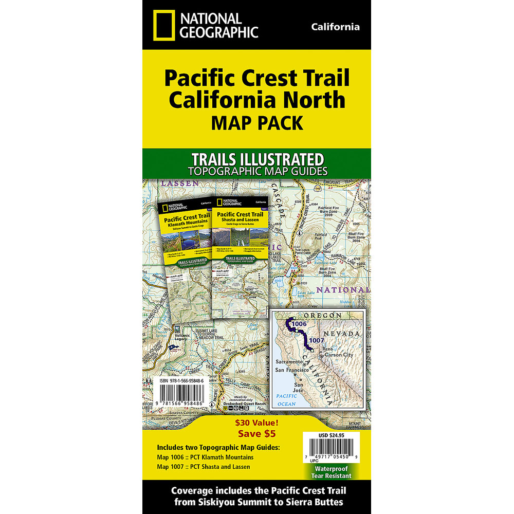 Nat Geo PCT Map Pack: California North Nat Geo PCT Map Pack: California North