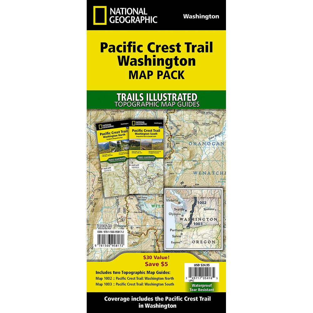 Nat Geo PCT Map Pack: Washington Nat Geo PCT Map Pack: Washington