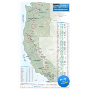 Pacific Crest Trail Wall Map 4th Edition