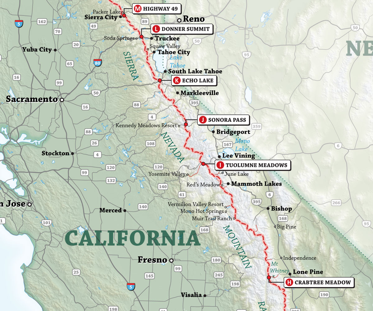 PCT Map PCT Maps Erik The Black s Hiking Maps