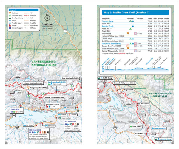 Pacific Crest Trail Maps & Data Book