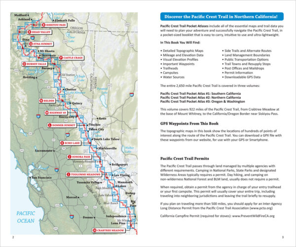 Pacific Crest Trail Overview Map