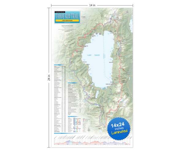 Tahoe Rim Trail Map Dimensions